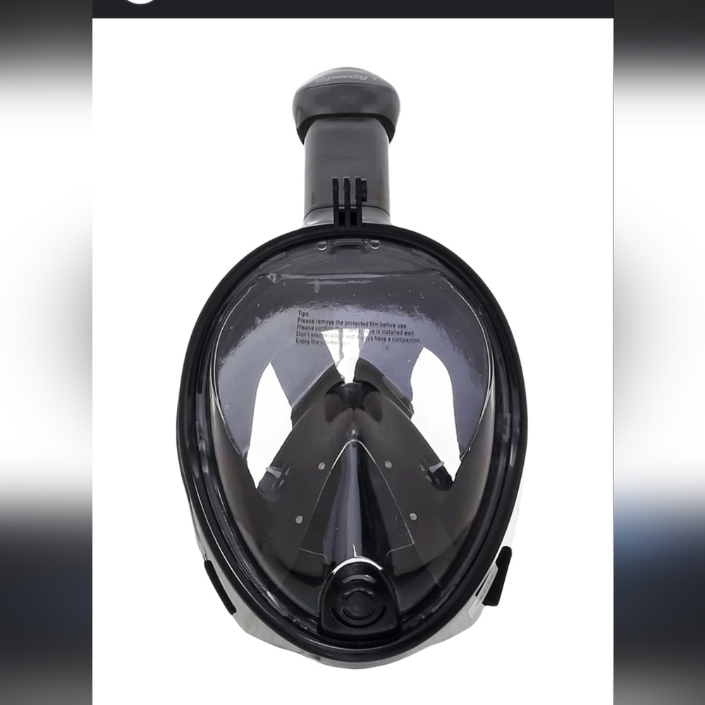Full Face Snorkel Mask in Black